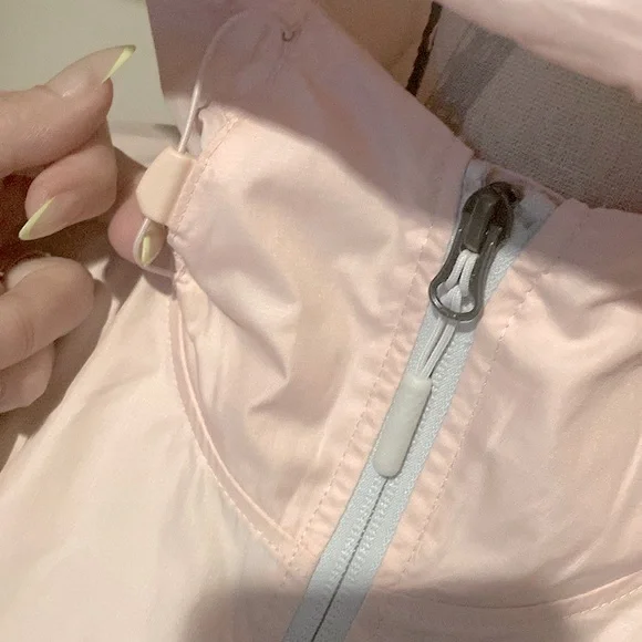 THE NORTH FACE Women’s Windbreaker Navy Blue/Pink/Silver Size Small - Picture 4 of 13